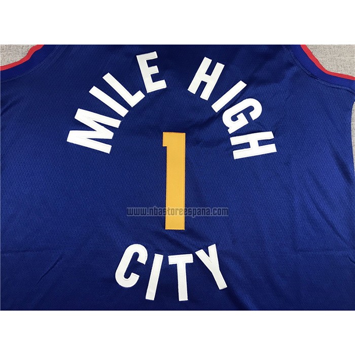 Camiseta Denver Nuggets Michael Porter JR. NO 1 Statement Azul